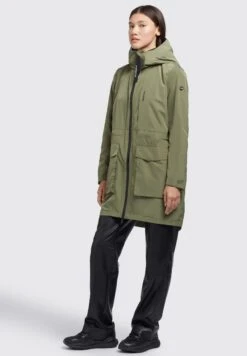 Khujo Mantel Ging - Halflange Jas - Olivgrün -Khujo Winkel 9e0ec0889cd549939f913f6895d985ba