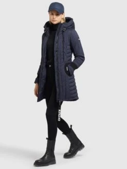 Khujo Winterjassen Winterjas Jerry Dames Navy -Khujo Winkel a47e611c7deda1ba1b69be1c0475b10f