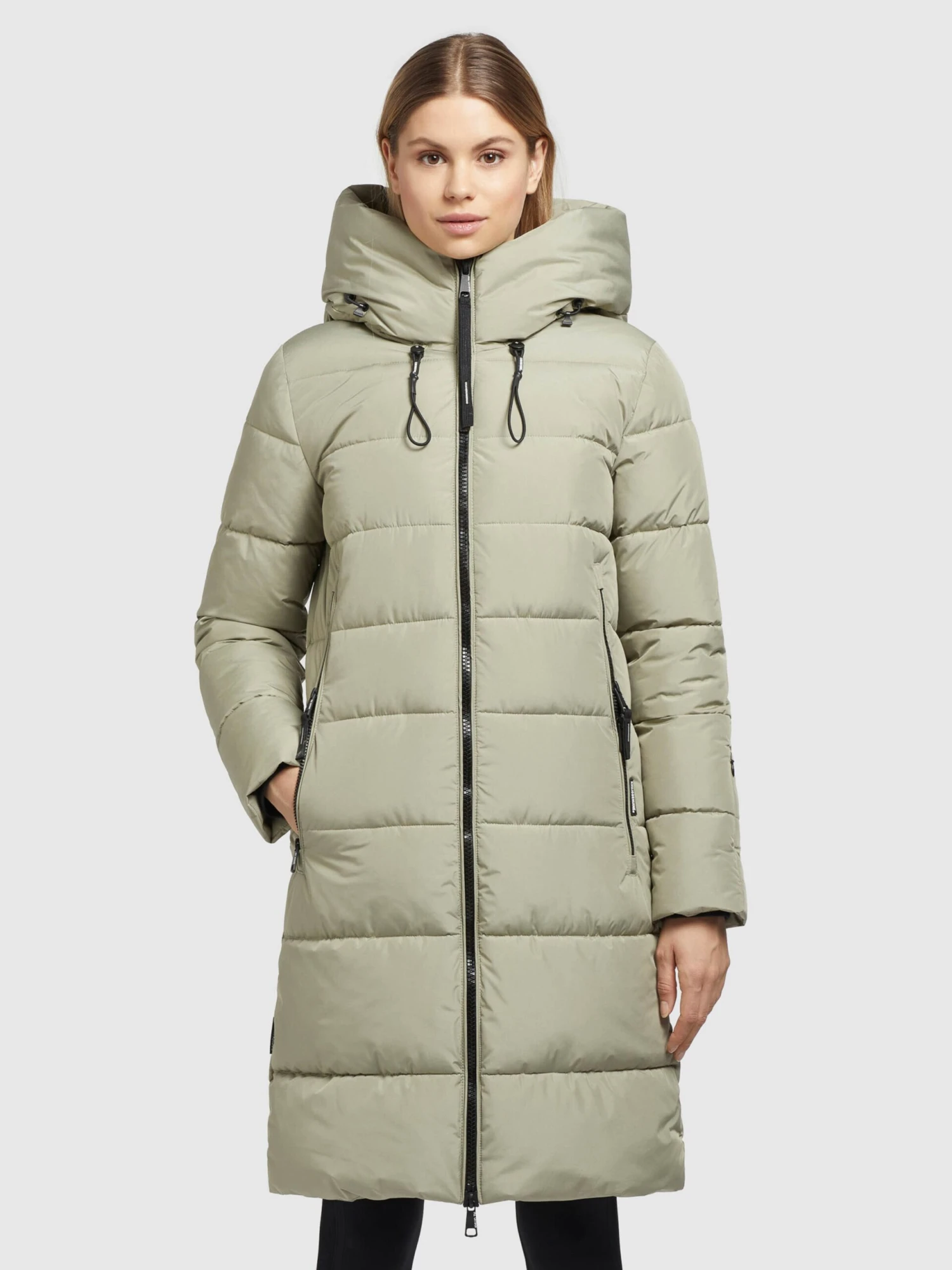 Khujo Wintermantels Wintermantel Jilias 3 Dames Olijfgroen 3 Khujo Wintermantels Wintermantel Jilias 3 Dames Olijfgroen - Afbeelding 3