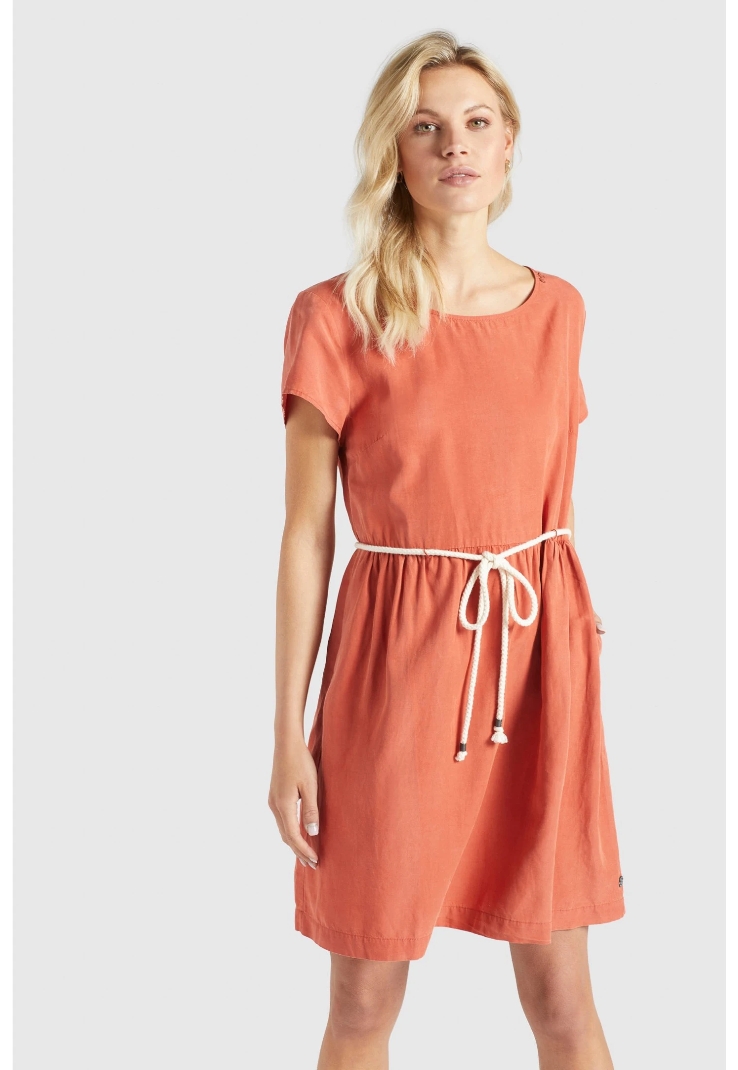 Khujo Asba - Jurk - Terrakotta 1 Khujo Asba - Jurk - Terrakotta