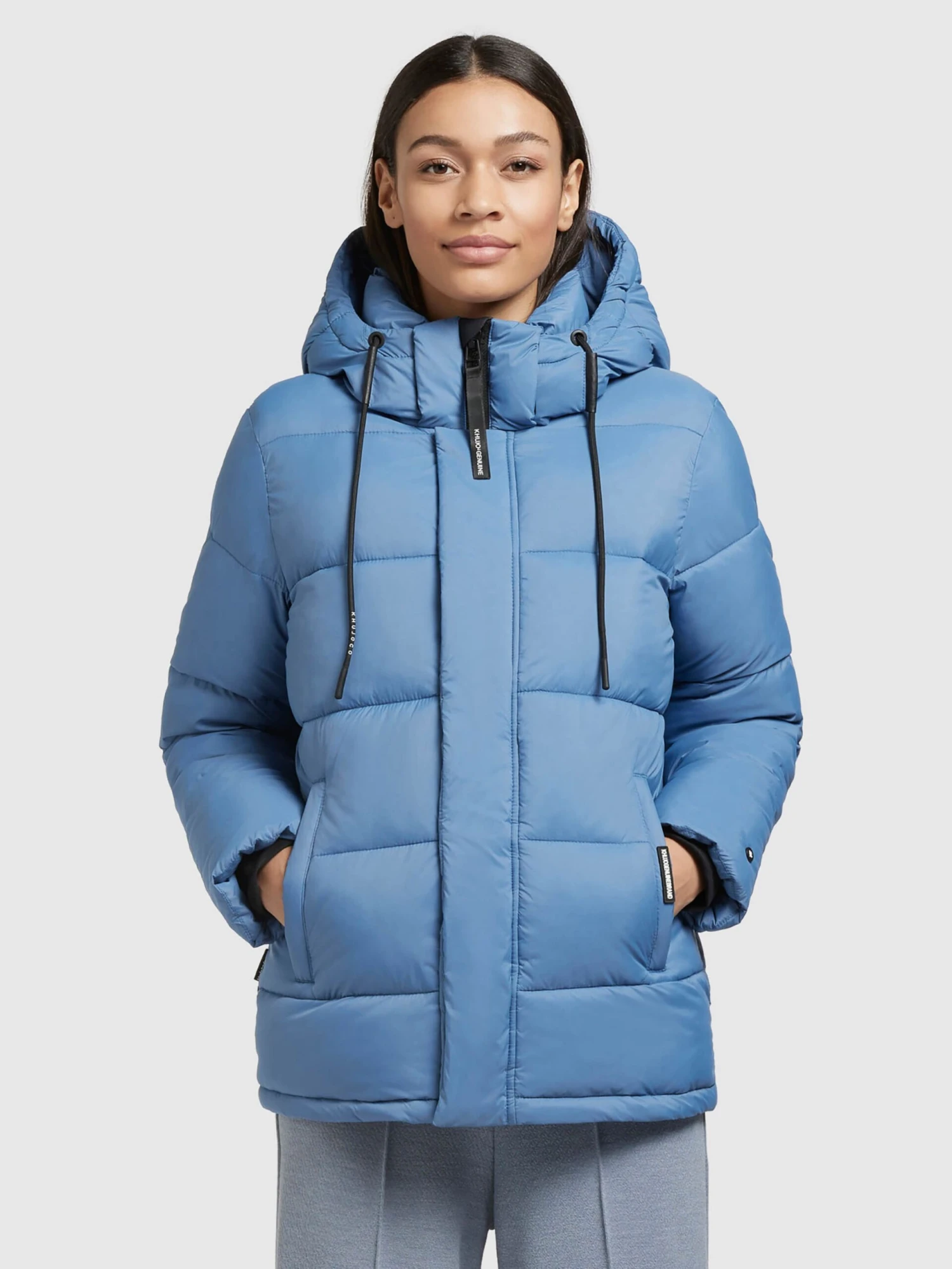 Khujo Winterjassen Winterjas Evona Dames Hemelsblauw 2 Khujo Winterjassen Winterjas Evona Dames Hemelsblauw - Afbeelding 2