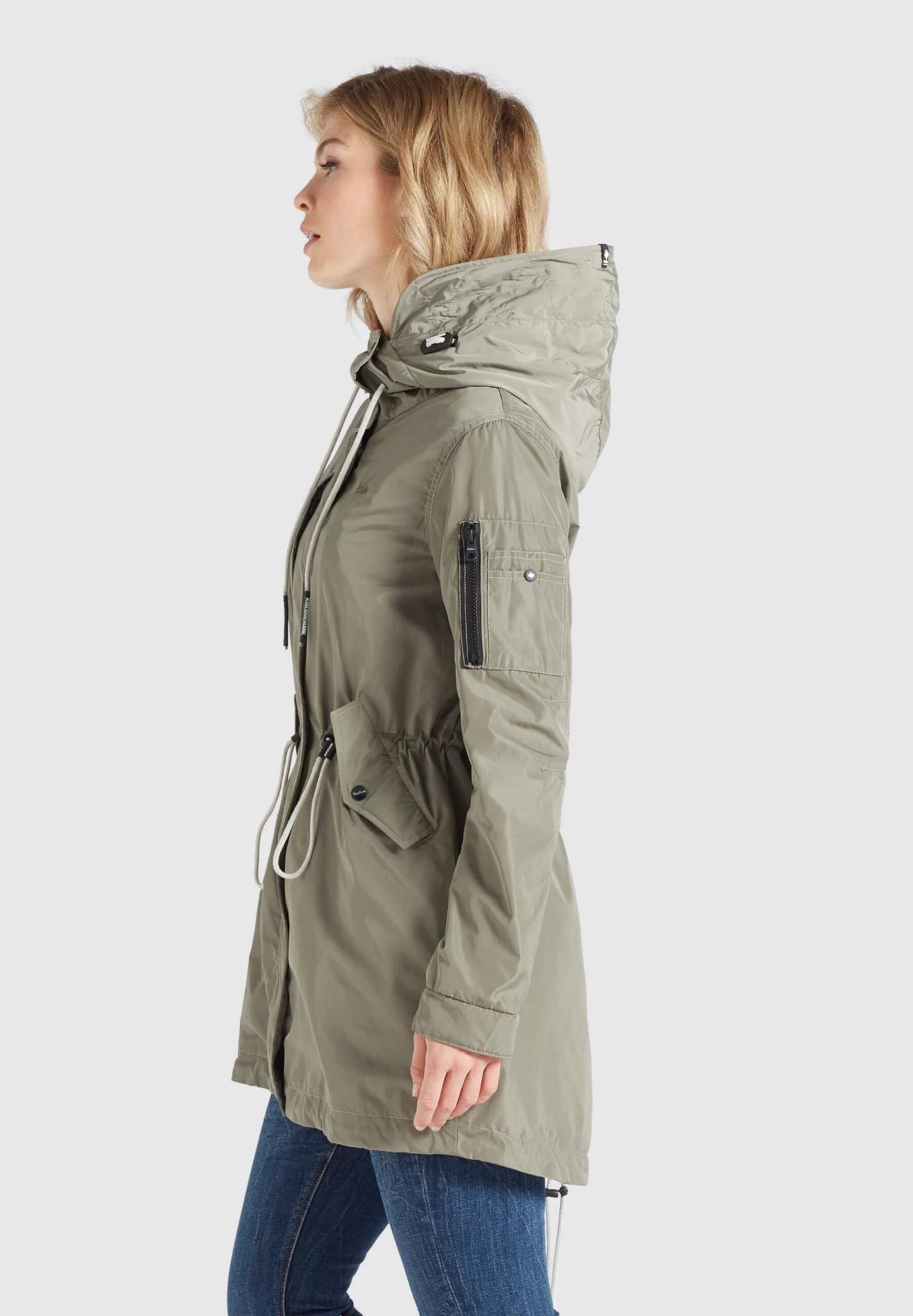 Khujo Parkas Tussenparka CATHARINA Dames Kaki 4 Khujo Parkas Tussenparka CATHARINA Dames Kaki - Afbeelding 4