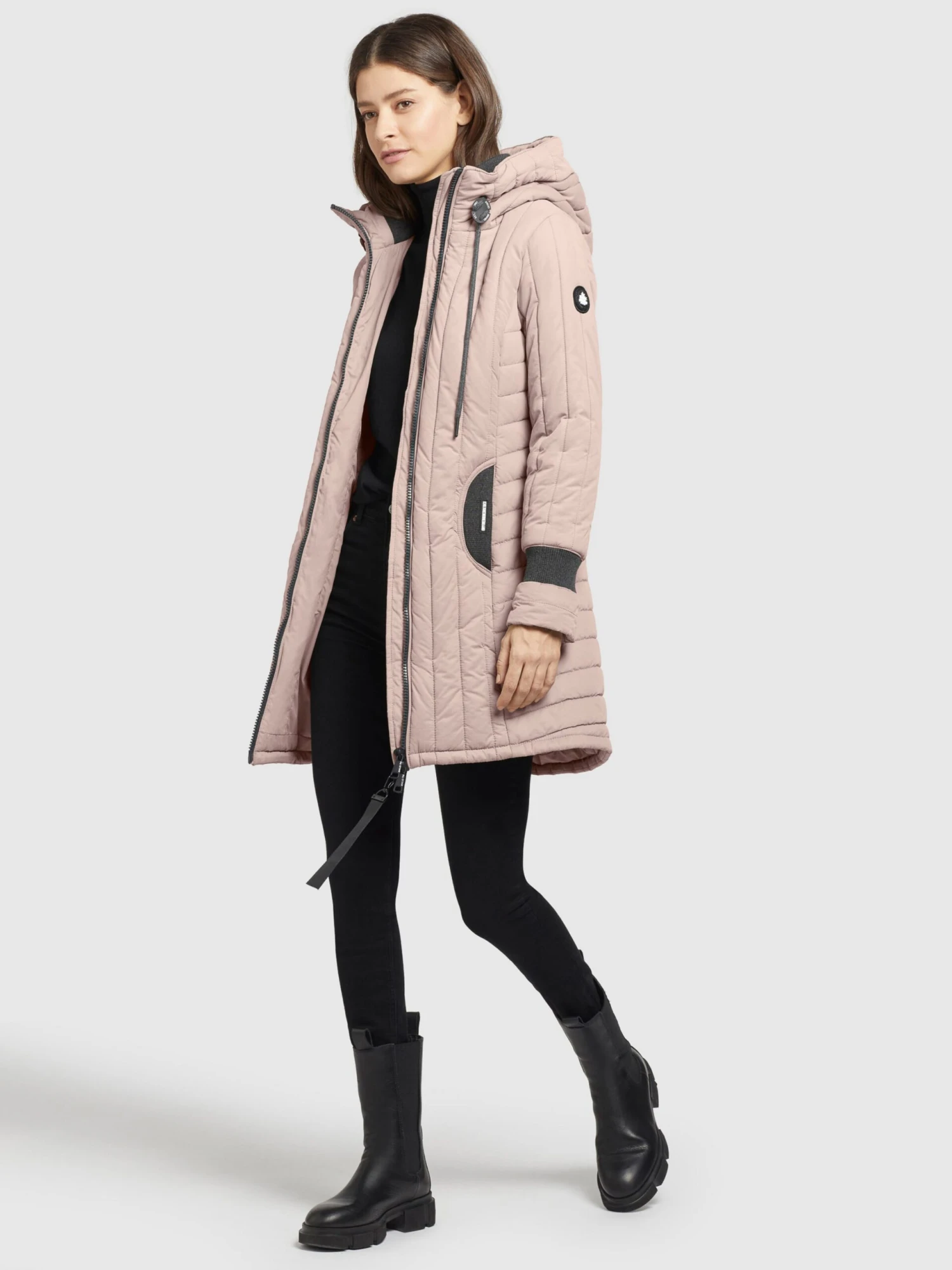 Khujo Tussenmantels Tussenmantel Jerry Dames Oudroze 6 Khujo Tussenmantels Tussenmantel Jerry Dames Oudroze - Afbeelding 6