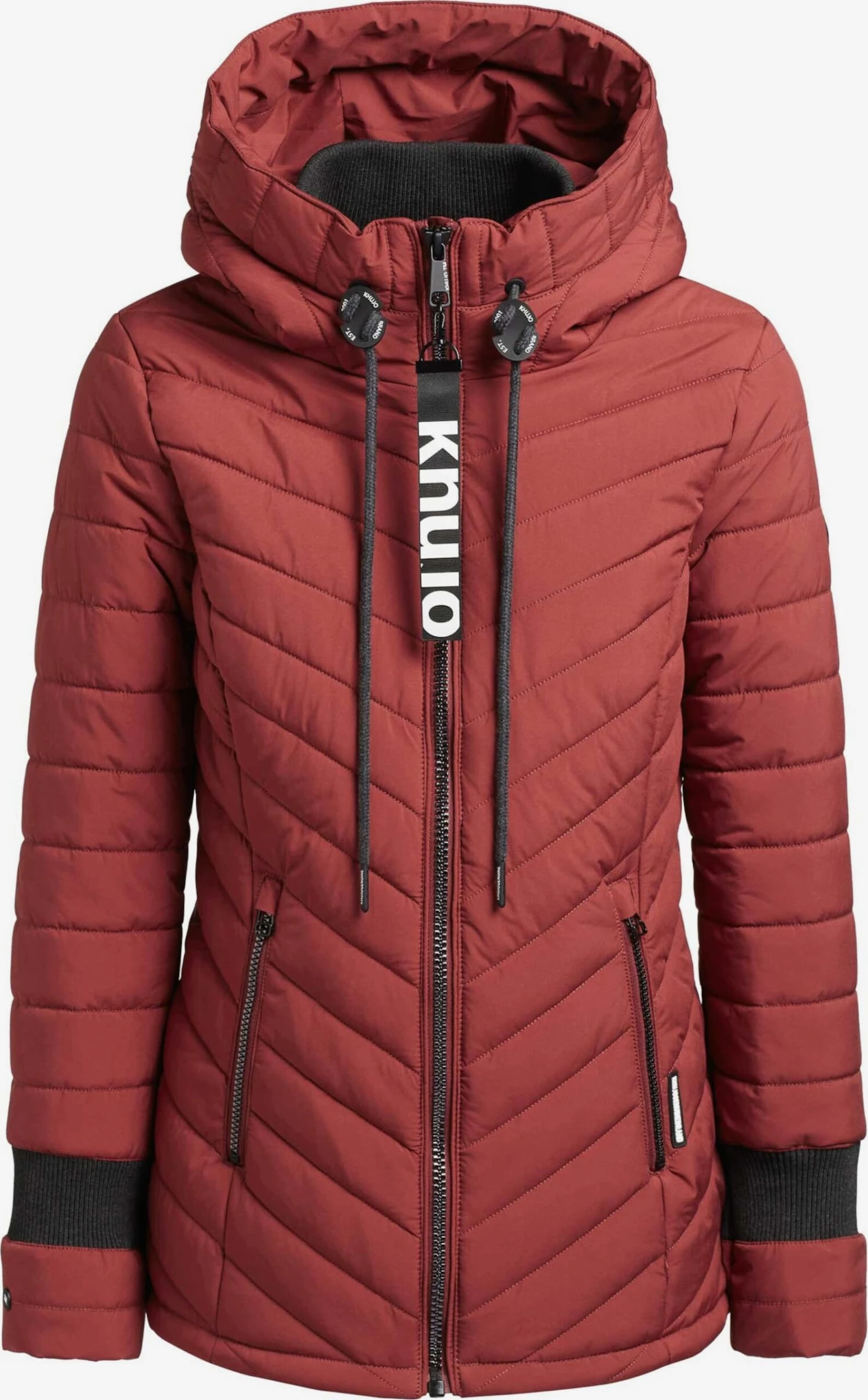 Khujo Winterjassen Winterjas Patt Dames Roestrood 1 Khujo Winterjassen Winterjas Patt Dames Roestrood