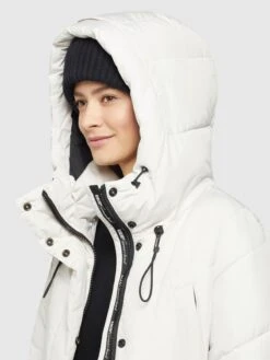 Khujo Wintermantels Wintermantel Elvita Dames Offwhite -Khujo Winkel b191c5ddcd3cf0594cbd83cde60ec873