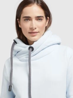 Khujo Hoodies Sweatshirt Karima Dames Lichtblauw -Khujo Winkel b1db301da257b7fbcd11e18c0eafb3e2