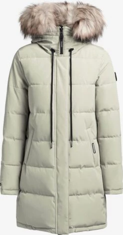 Khujo Wintermantels Wintermantel Cloren Dames Mintgroen