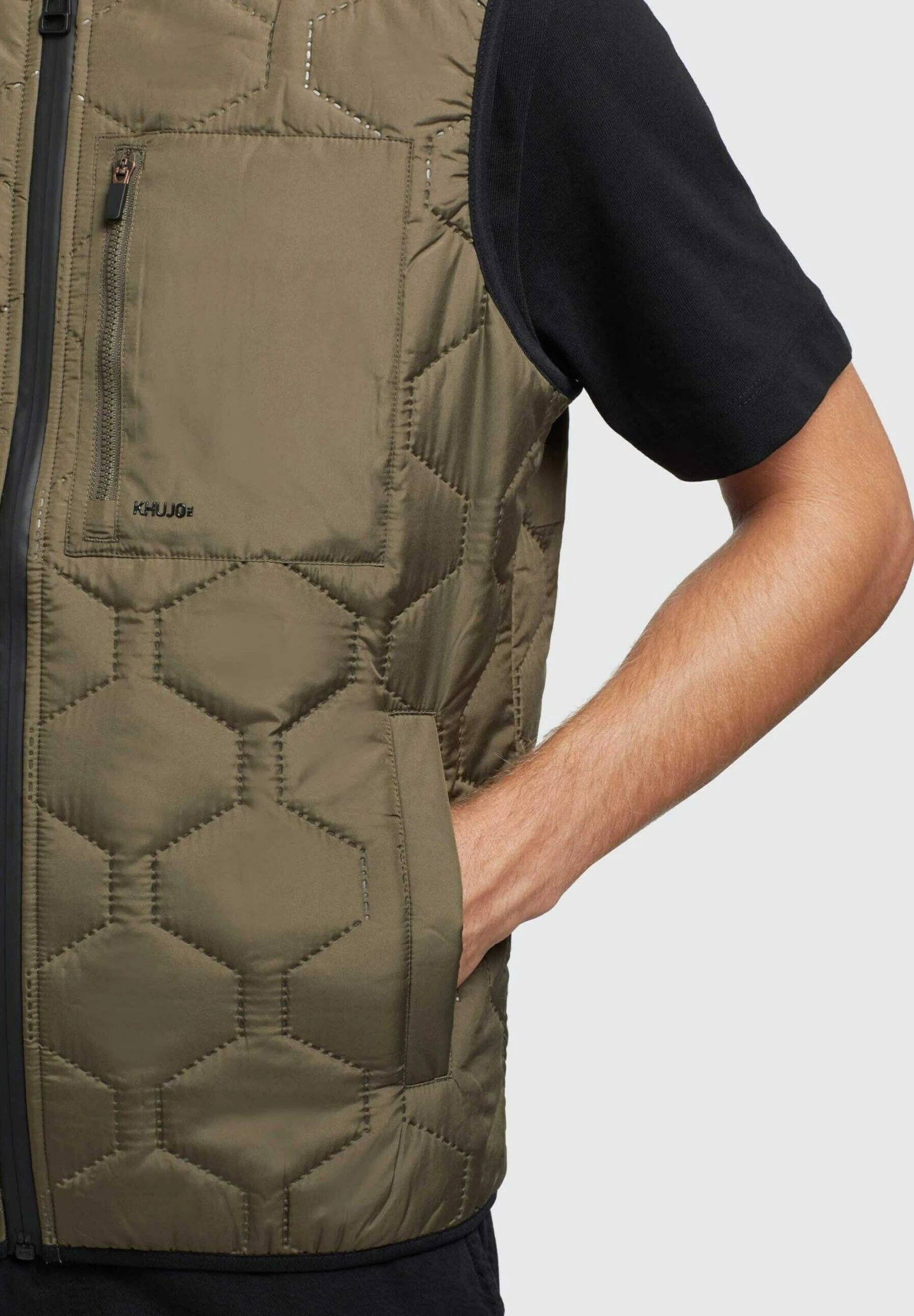 Khujo Liel - Bodywarmer - Olivgruen 5 Khujo Liel - Bodywarmer - Olivgruen - Afbeelding 5