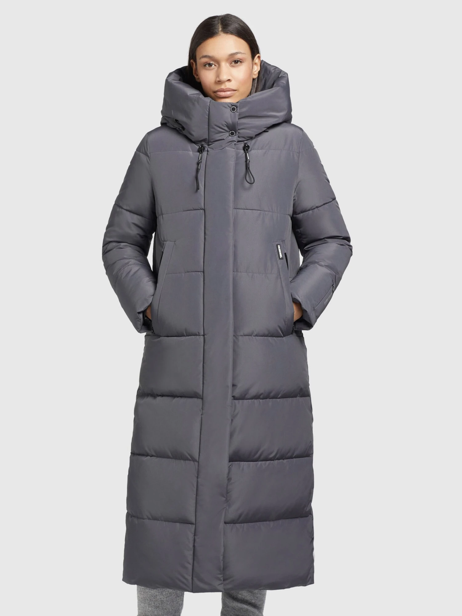 Khujo Wintermantels Wintermantel Soulani Dames Stone Grey 2 Khujo Wintermantels Wintermantel Soulani Dames Stone Grey - Afbeelding 2