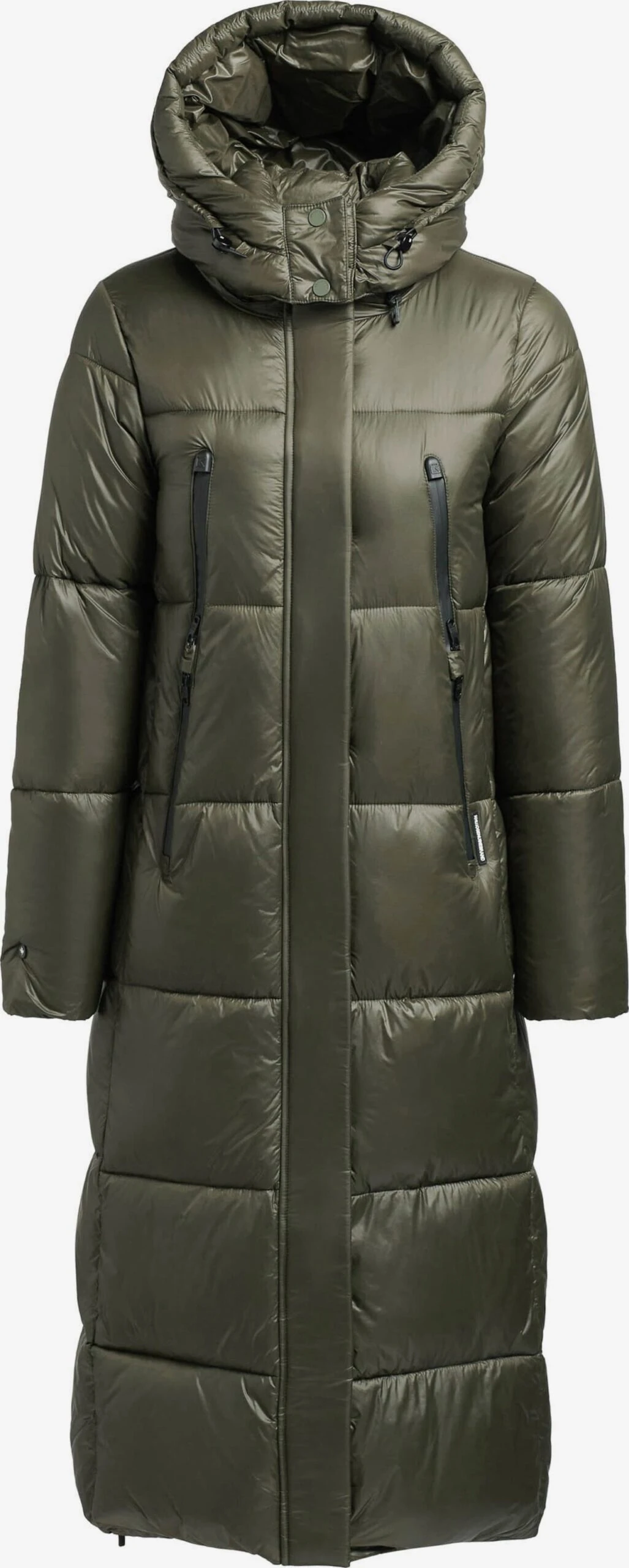 Khujo Wintermantels Wintermantel Melona Dames Kaki 1 Khujo Wintermantels Wintermantel Melona Dames Kaki