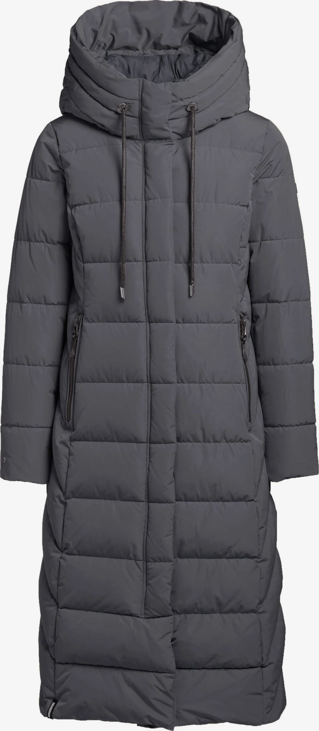 Khujo Wintermantels Wintermantel Gamber Dames Antraciet 1 Khujo Wintermantels Wintermantel Gamber Dames Antraciet