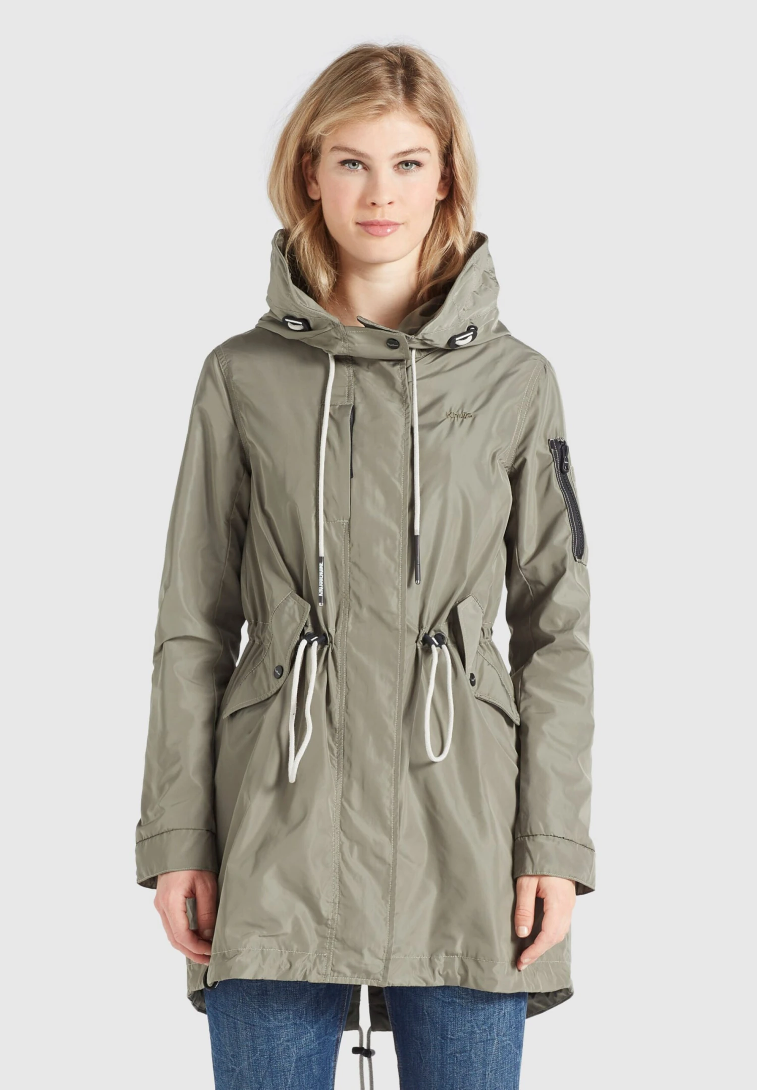 Khujo Parkas Tussenparka CATHARINA Dames Kaki 2 Khujo Parkas Tussenparka CATHARINA Dames Kaki - Afbeelding 2