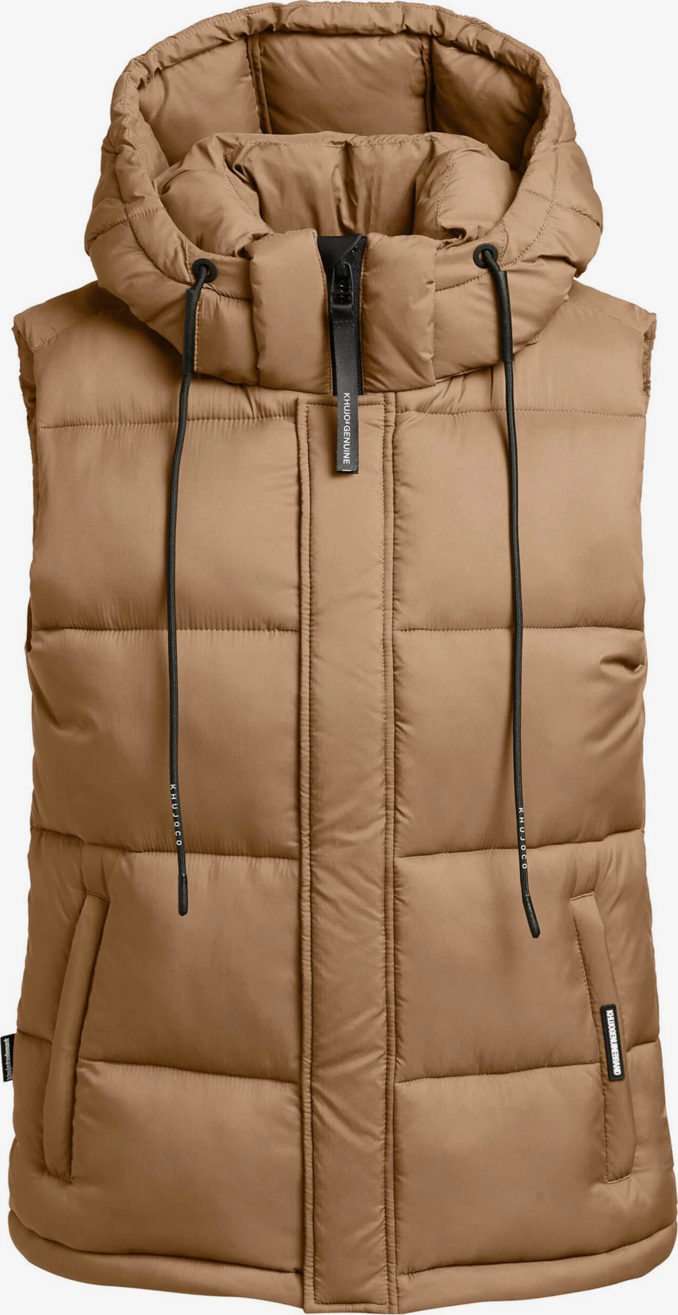 Khujo Bodywarmers Bodywarmer Eden Dames Lichtbruin 1 Khujo Bodywarmers Bodywarmer Eden Dames Lichtbruin