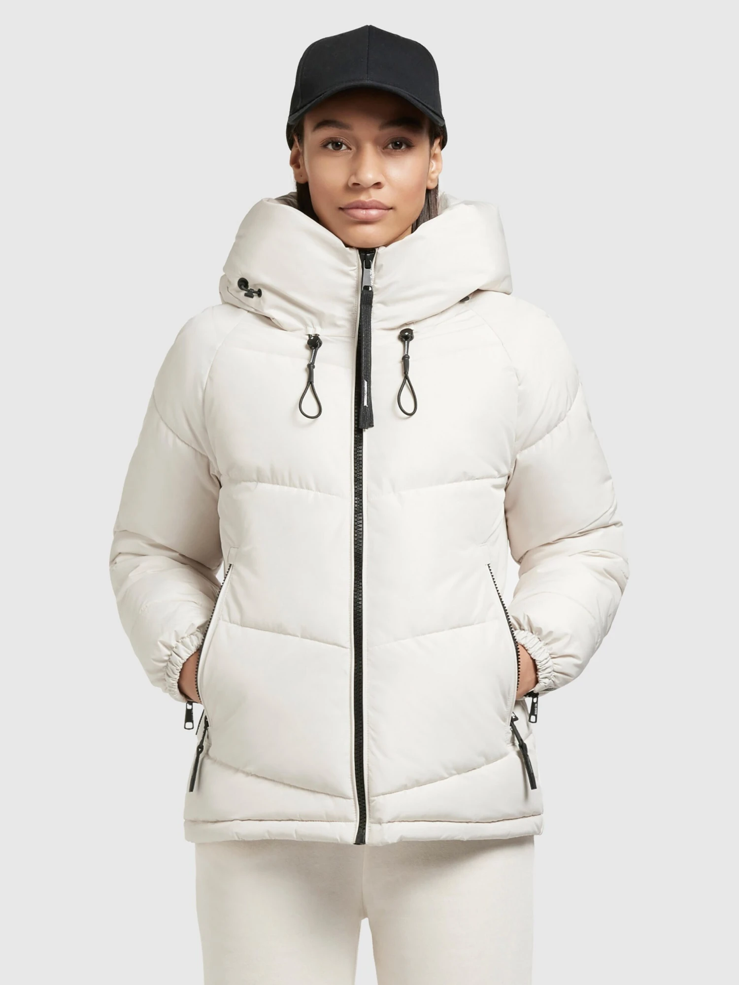 Khujo Winterjassen Winterjas Esila 3 Dames Natuurwit 2 Khujo Winterjassen Winterjas Esila 3 Dames Natuurwit - Afbeelding 2