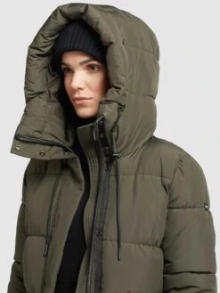 Khujo Winterjassen Winterjas Leviani Dames Donkergroen -Khujo Winkel baf97a47a82a45260687ef2098005fa4