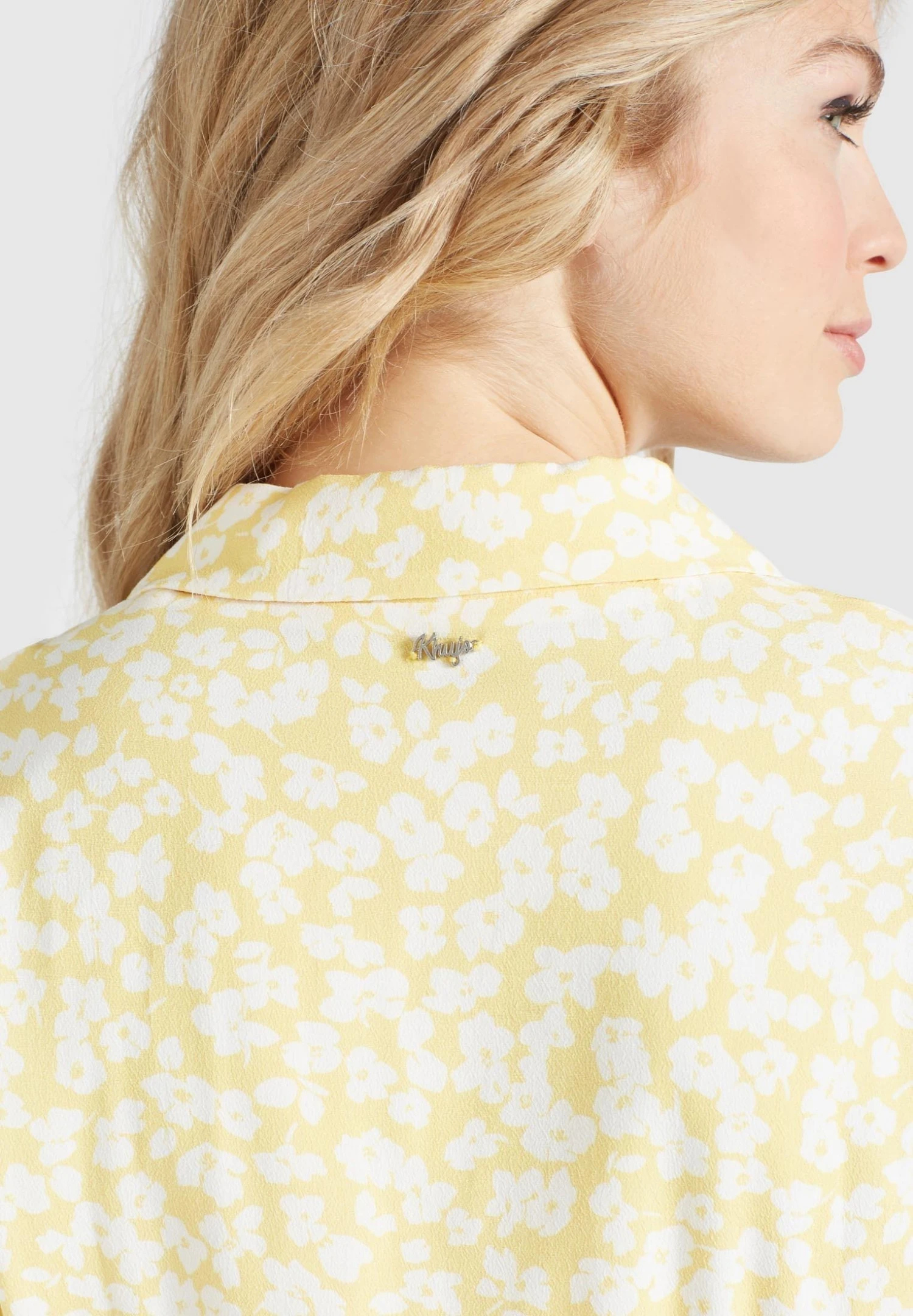 Khujo Goya - Blousejurk - Gelb-Weiß Geblümt 6 Khujo Goya - Blousejurk - Gelb-Weiß Geblümt - Afbeelding 6