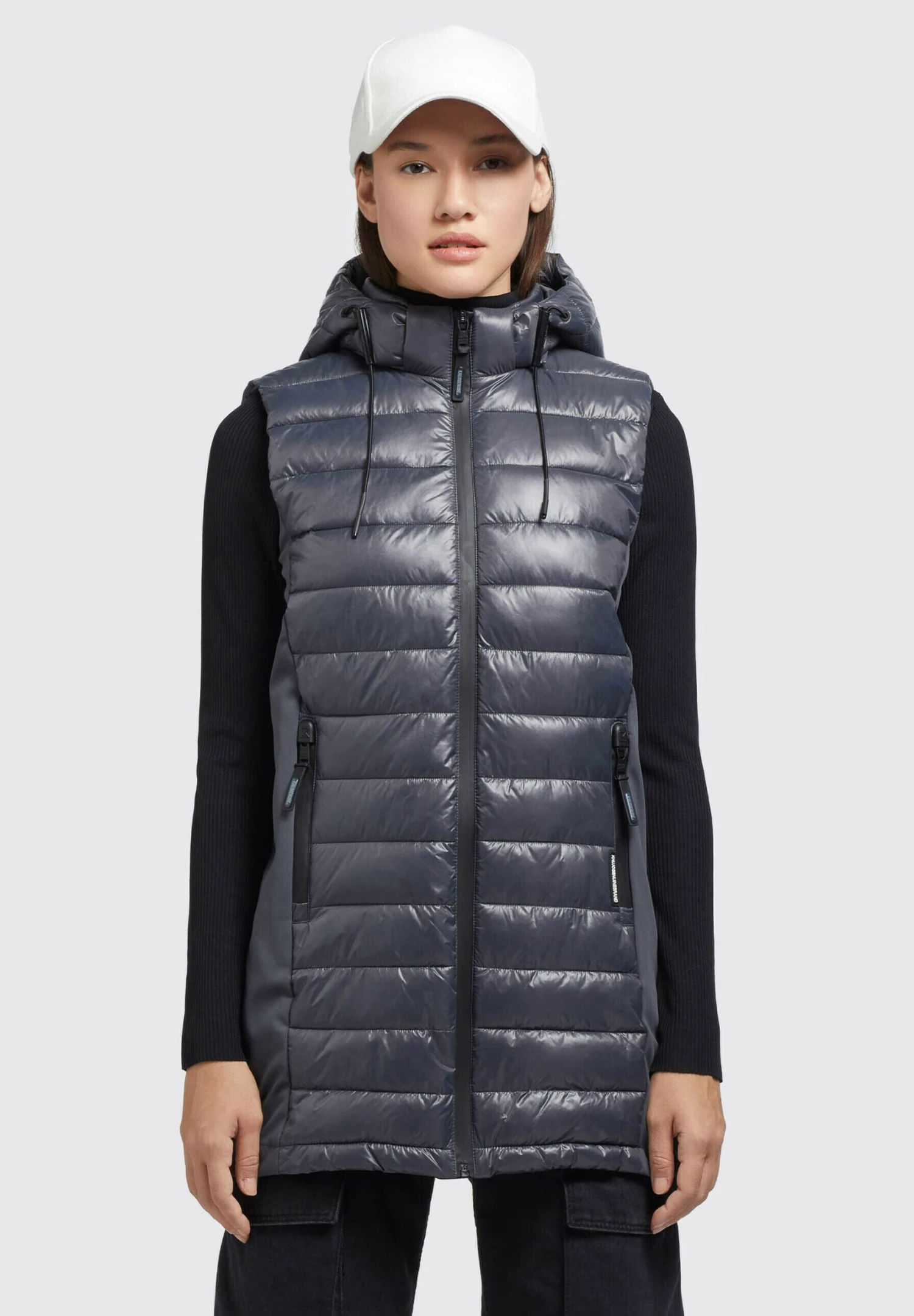 Khujo Becca Shiny - Bodywarmer - Grau 1 Khujo Becca Shiny - Bodywarmer - Grau