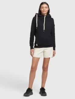 Khujo Hoodies Sweatshirt Karima Dames Zwart -Khujo Winkel c3e104751f40506c66ae81c6f6226ae5