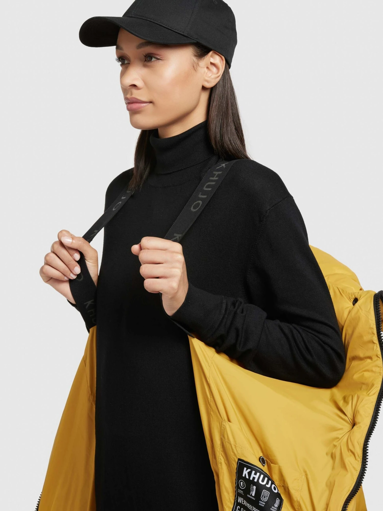 Khujo Wintermantels Wintermantel Dames Goudgeel 7 Khujo Wintermantels Wintermantel Dames Goudgeel - Afbeelding 7