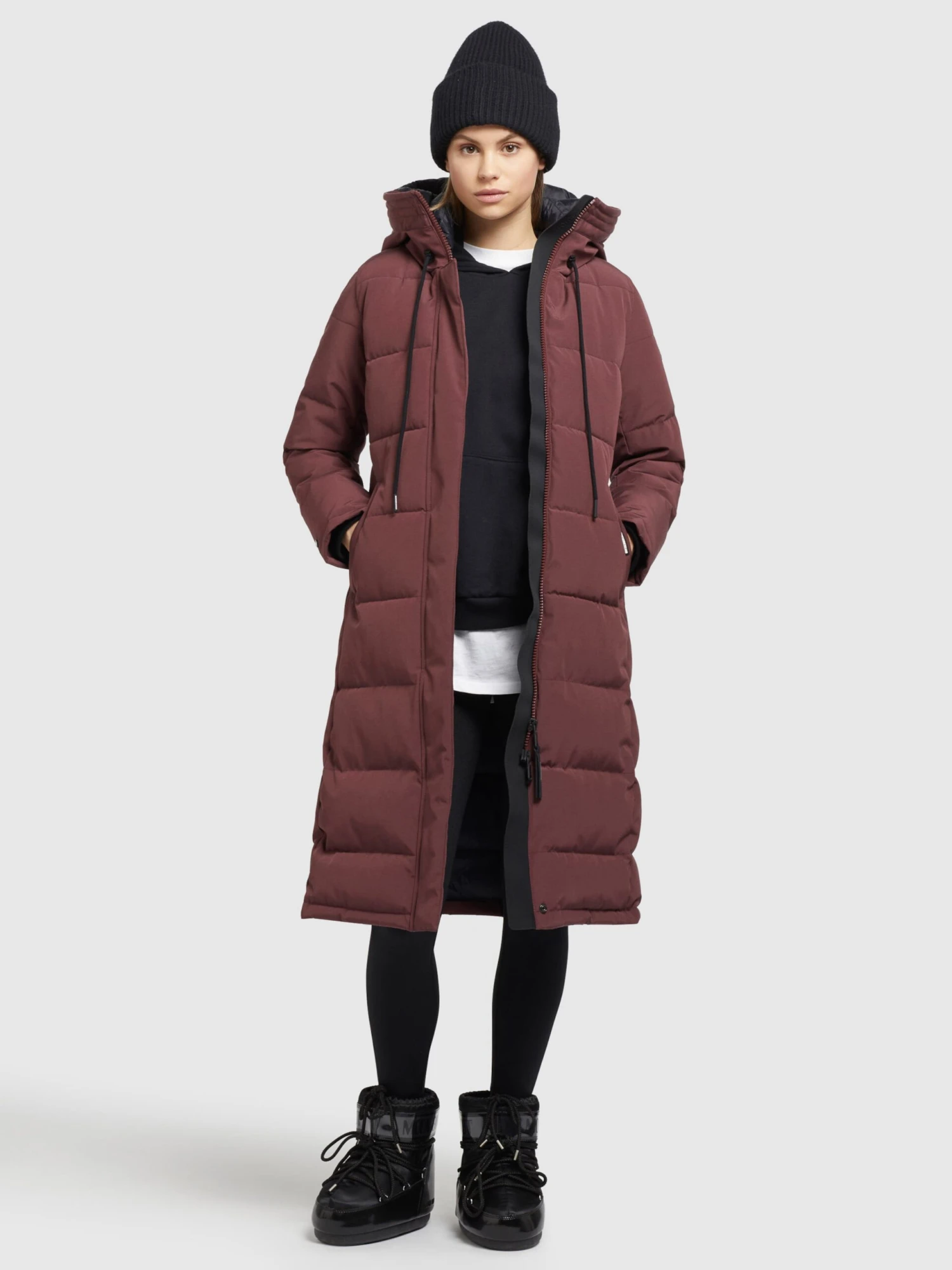 Khujo Wintermantels Wintermantel Rugg Dames Karmijnrood 6 Khujo Wintermantels Wintermantel Rugg Dames Karmijnrood - Afbeelding 6