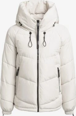 Khujo Winterjassen Winterjas Esila 3 Dames Natuurwit