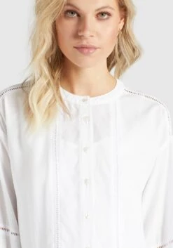 Khujo Blousejurken Blousejurk Crepes Dames Wit -Khujo Winkel c6f6782bb458d8ecf0814adc149337d3