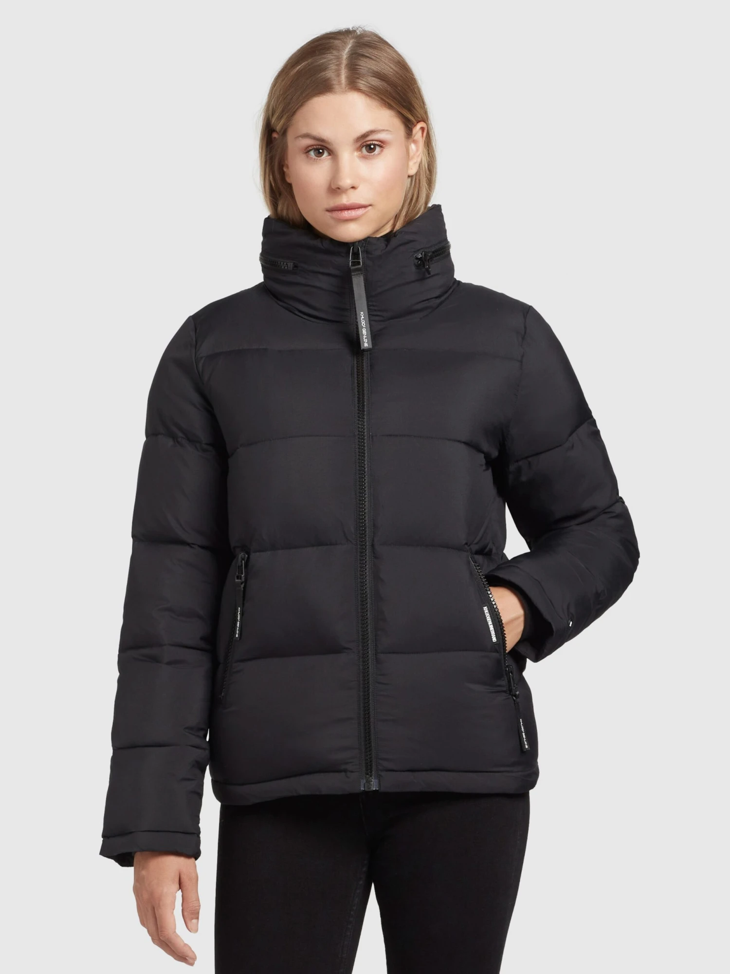 Khujo Winterjassen Winterjas Blondie Matt Dames Zwart 2 Khujo Winterjassen Winterjas Blondie Matt Dames Zwart - Afbeelding 2