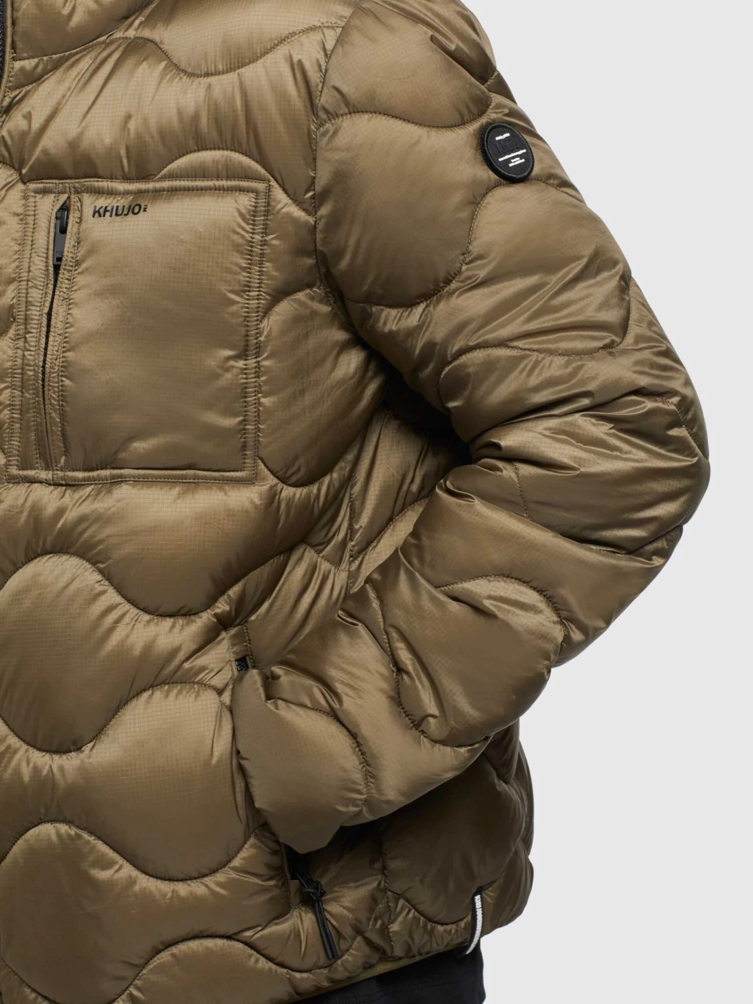 Khujo Tussenjassen Tussenjas Remo Heren Olijfgroen 8 Khujo Tussenjassen Tussenjas Remo Heren Olijfgroen - Afbeelding 8