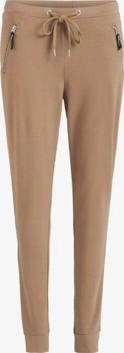 Khujo Sweatpants Tapered Broek Alenia Dames Lichtbruin
