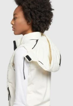 Khujo Fabia Shiny - Bodywarmer - Weiß -Khujo Winkel cd882ad036144f9b8ba3353cb53c6e9d