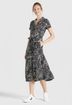 Khujo Blousejurken Blousejurk Goya Dames Zwart -Khujo Winkel cf81c46d4d12f82166d0fad553568cce