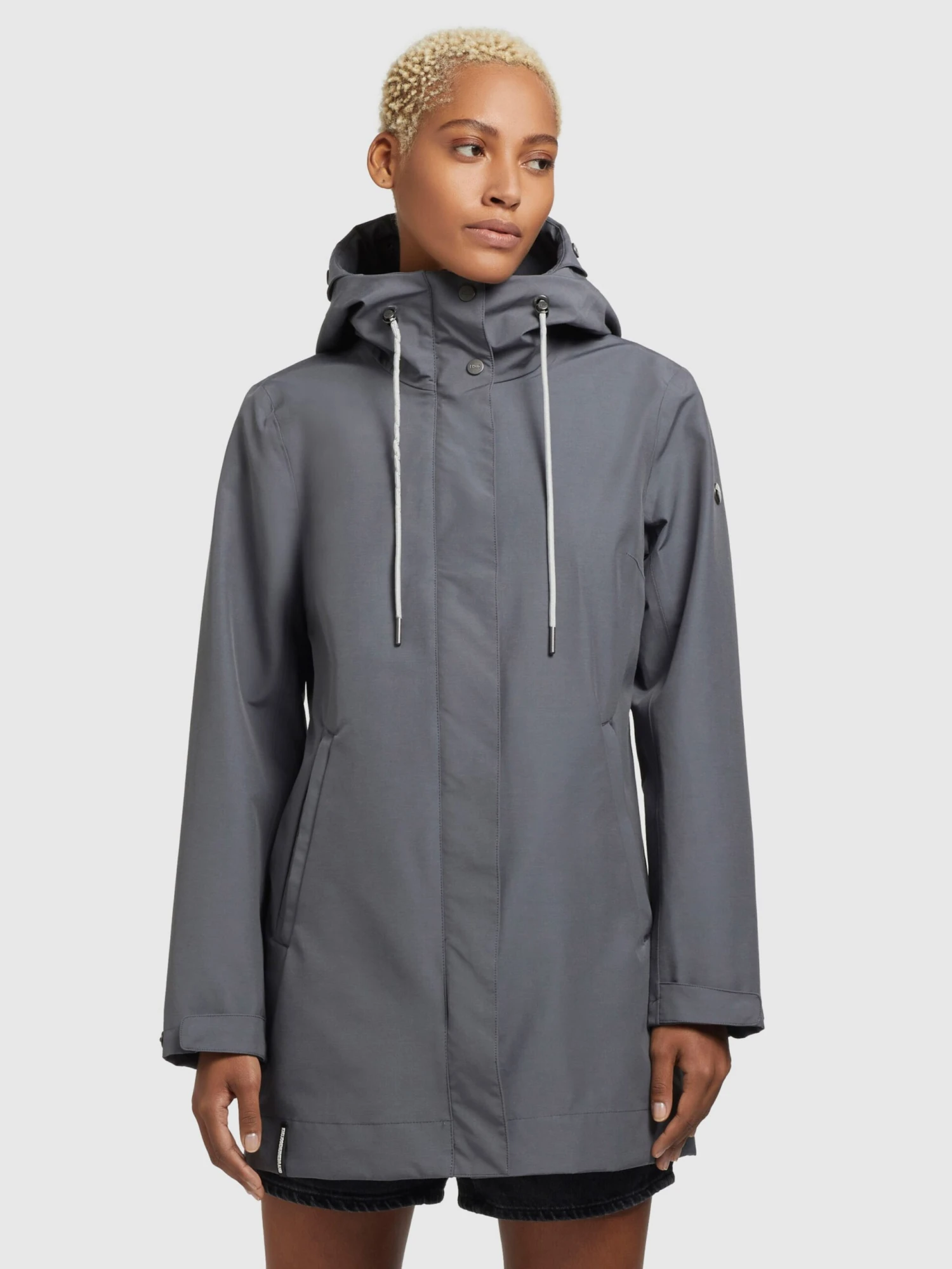 Khujo Tussenmantels Tussenmantel Artisa Dames Rookgrijs 2 Khujo Tussenmantels Tussenmantel Artisa Dames Rookgrijs - Afbeelding 2