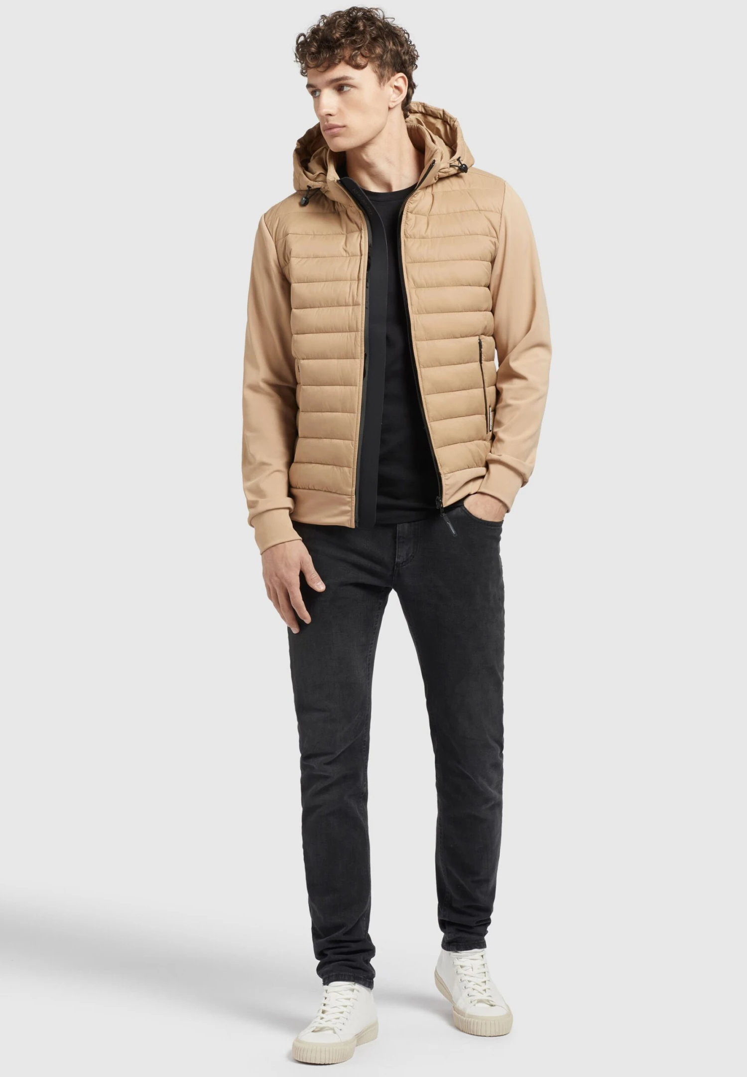 Khujo Bolt Matt - Jas - Beige 2 Khujo Bolt Matt - Jas - Beige - Afbeelding 2