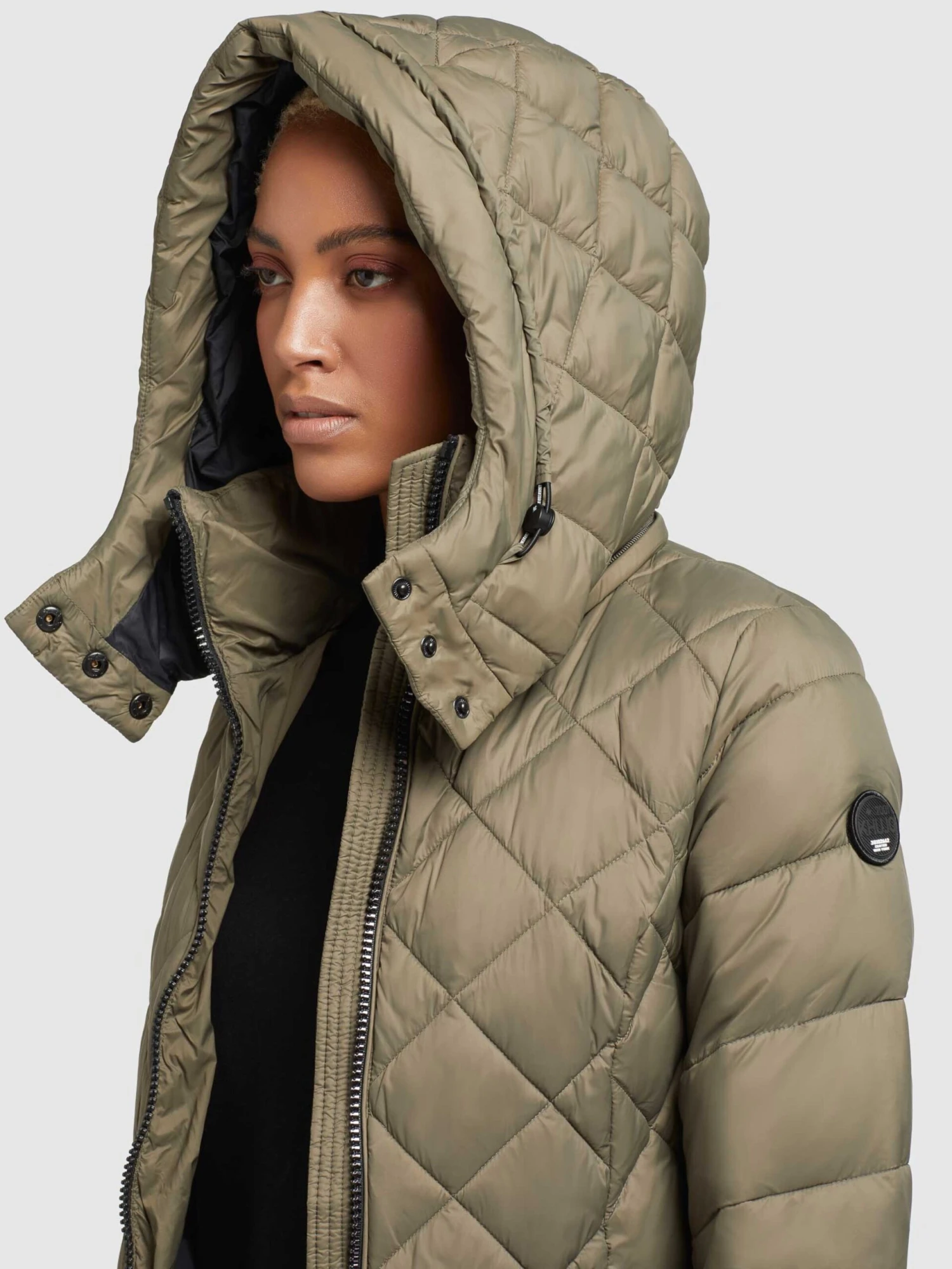 Khujo Tussenmantels Tussenmantel Aneth Dames Kaki 7 Khujo Tussenmantels Tussenmantel Aneth Dames Kaki - Afbeelding 7