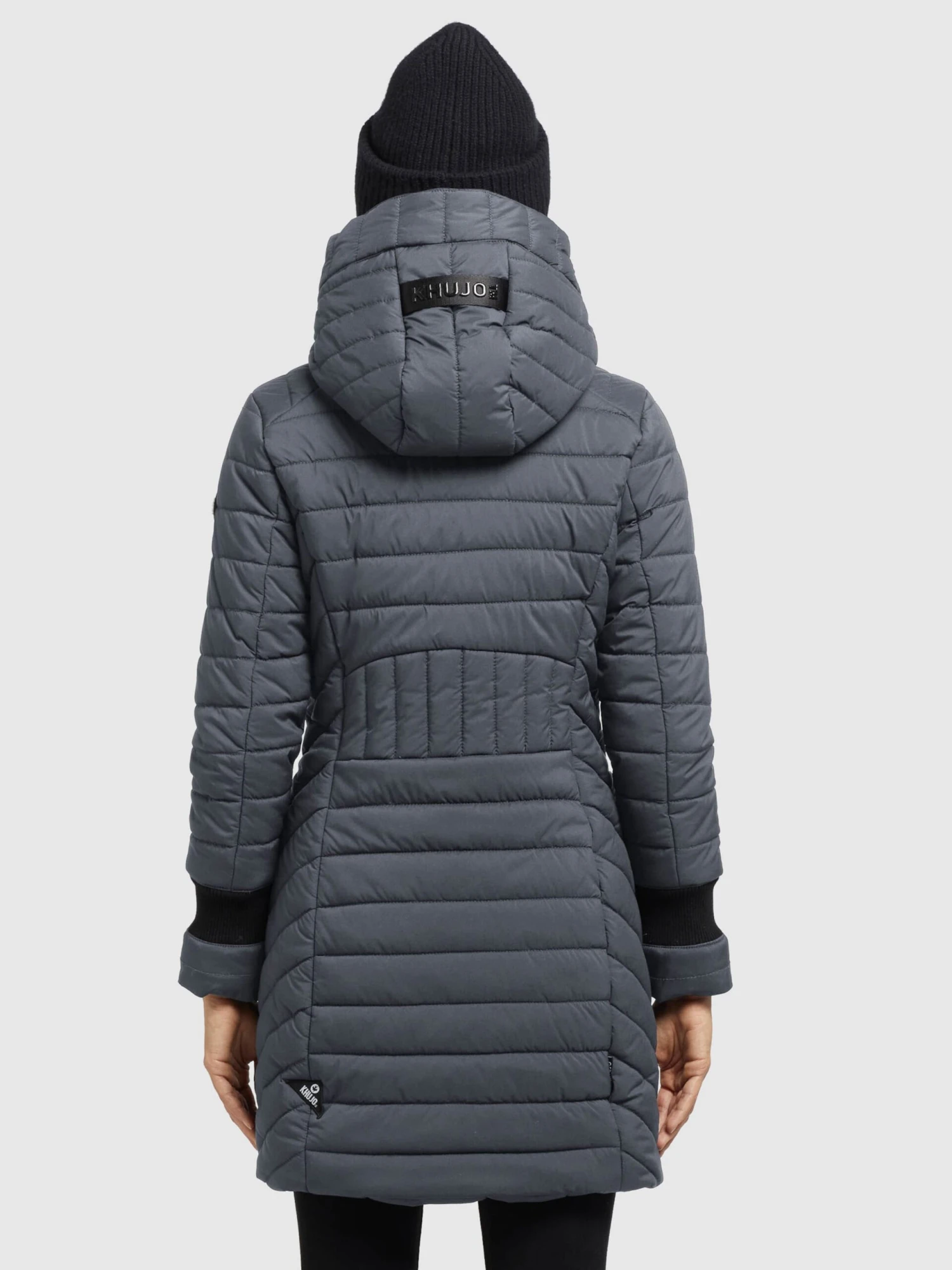 Khujo Wintermantels Wintermantel Nita Dames Antraciet 4 Khujo Wintermantels Wintermantel Nita Dames Antraciet - Afbeelding 4