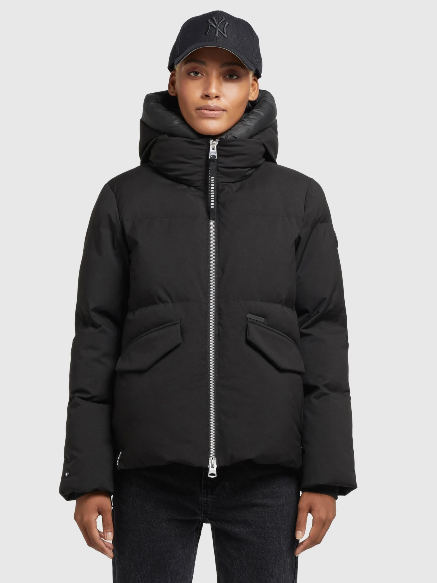 Khujo Winterjassen Winterjas Japura 2 Dames Zwart 2 Khujo Winterjassen Winterjas Japura 2 Dames Zwart - Afbeelding 2