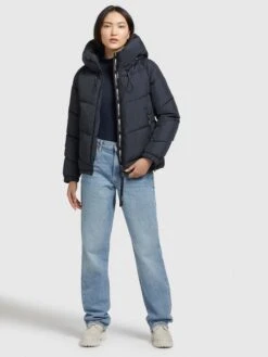 Khujo Winterjassen Winterjas Esila Dames Marine -Khujo Winkel d1d584f5212f13906749f71d3fec88ae