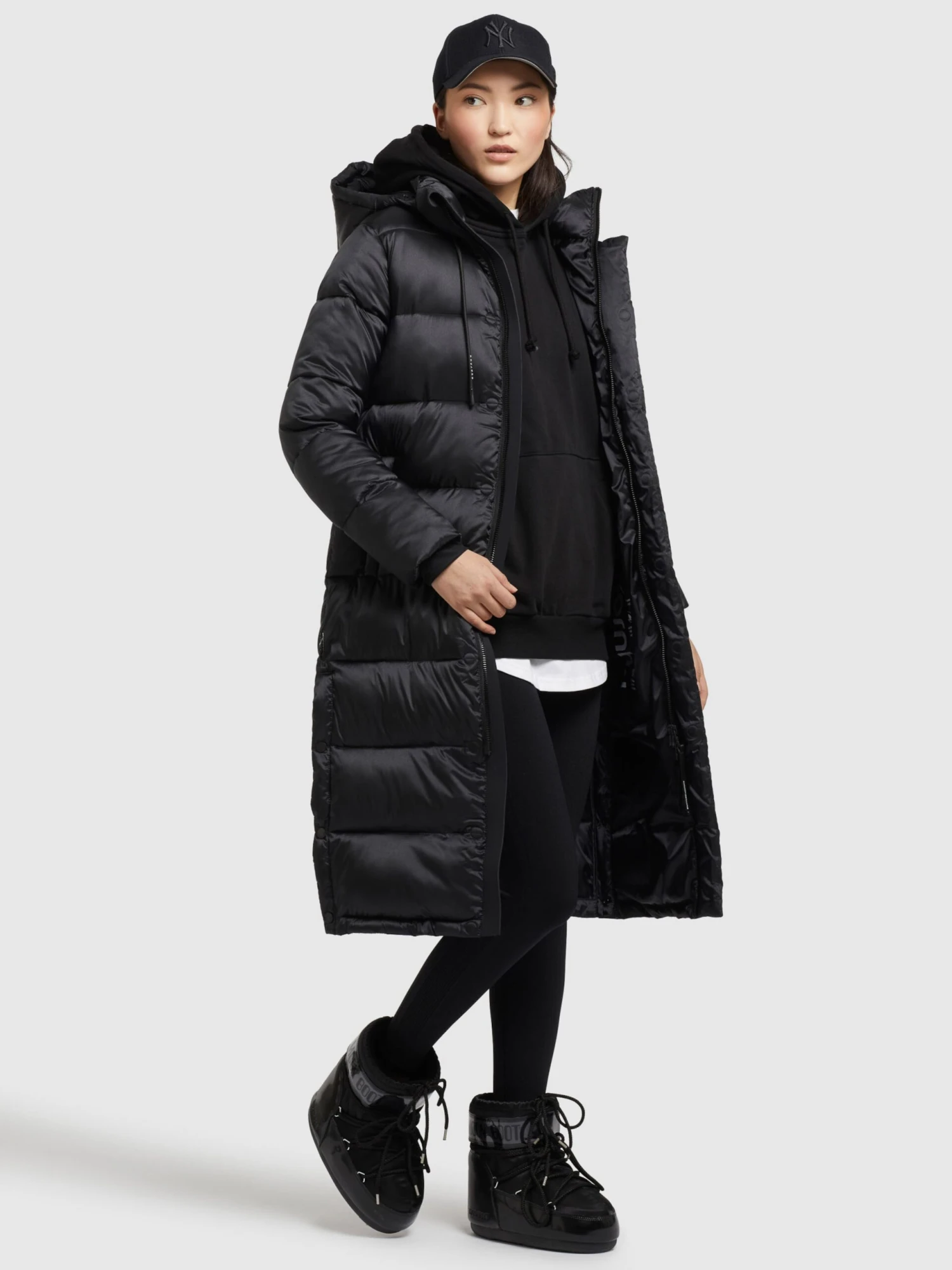 Khujo Wintermantels Wintermantel Julina Dames Zwart 5 Khujo Wintermantels Wintermantel Julina Dames Zwart - Afbeelding 5