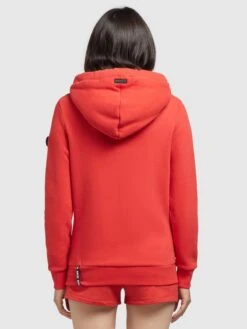 Khujo Hoodies Sweatshirt Rhabea Dames Oranjerood -Khujo Winkel d3012883615bc97cdcb00eccc8cb2cd8
