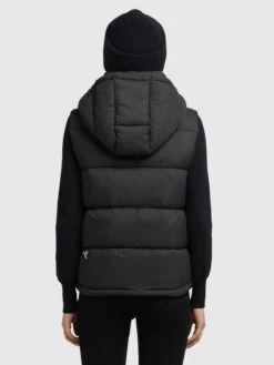 Khujo Bodywarmers Bodywarmer Eden Dames Zwart -Khujo Winkel d345bb8856f6456e818f57c56e522420