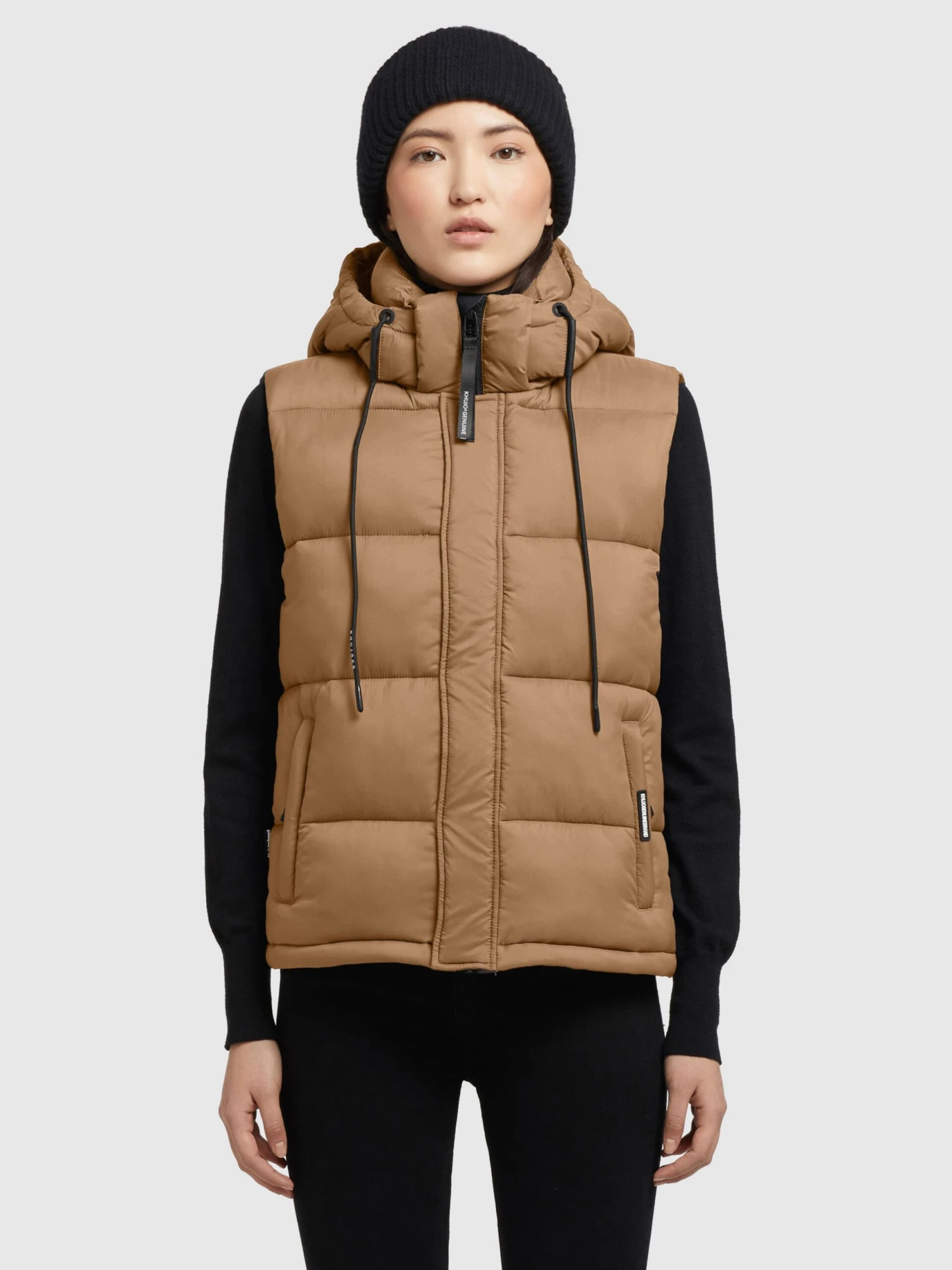 Khujo Bodywarmers Bodywarmer Eden Dames Lichtbruin 2 Khujo Bodywarmers Bodywarmer Eden Dames Lichtbruin - Afbeelding 2