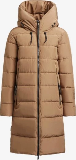 Khujo Wintermantels Wintermantel JILIAS3 Dames Lichtbruin