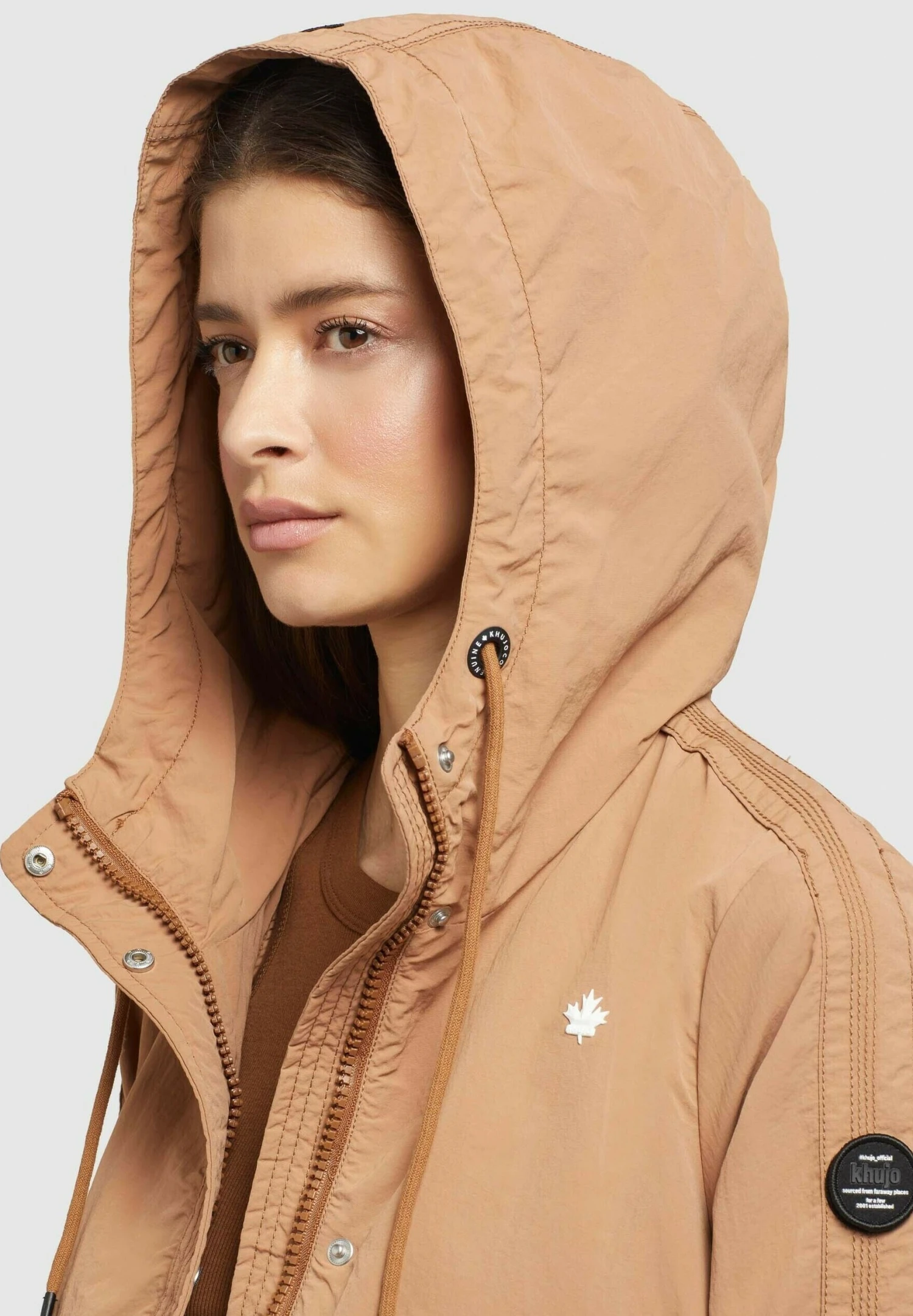 Khujo Zahira3 - Lichte Jas - Toffee 4 Khujo Zahira3 - Lichte Jas - Toffee - Afbeelding 4