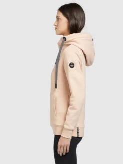 Khujo Hoodies Sweatshirt Rhabea Dames Abrikoos -Khujo Winkel da96e7e0005fd9330a777fbc7ab56b2f