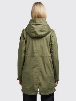 Khujo Parkas Tussenparka Aira Dames Olijfgroen -Khujo Winkel db1aab8178f7c2a910e4bb7544471549