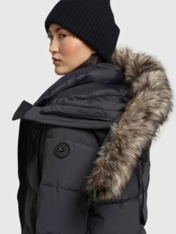 Khujo Wintermantels Wintermantel LOLL Dames Antraciet -Khujo Winkel dbafb3daa4ef3746d0df594ee5610b65