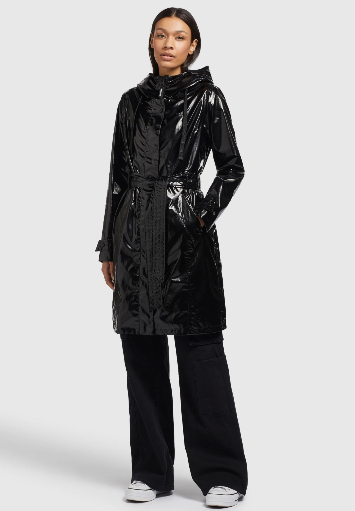 Khujo Alecia - Trenchcoat - Schwarz 2 Khujo Alecia - Trenchcoat - Schwarz - Afbeelding 2