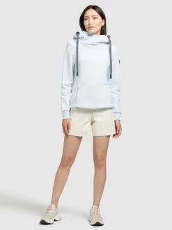 Khujo Hoodies Sweatshirt Rhabea Dames Lichtblauw -Khujo Winkel de129c6fc3c2b6fe62cc59da24901827