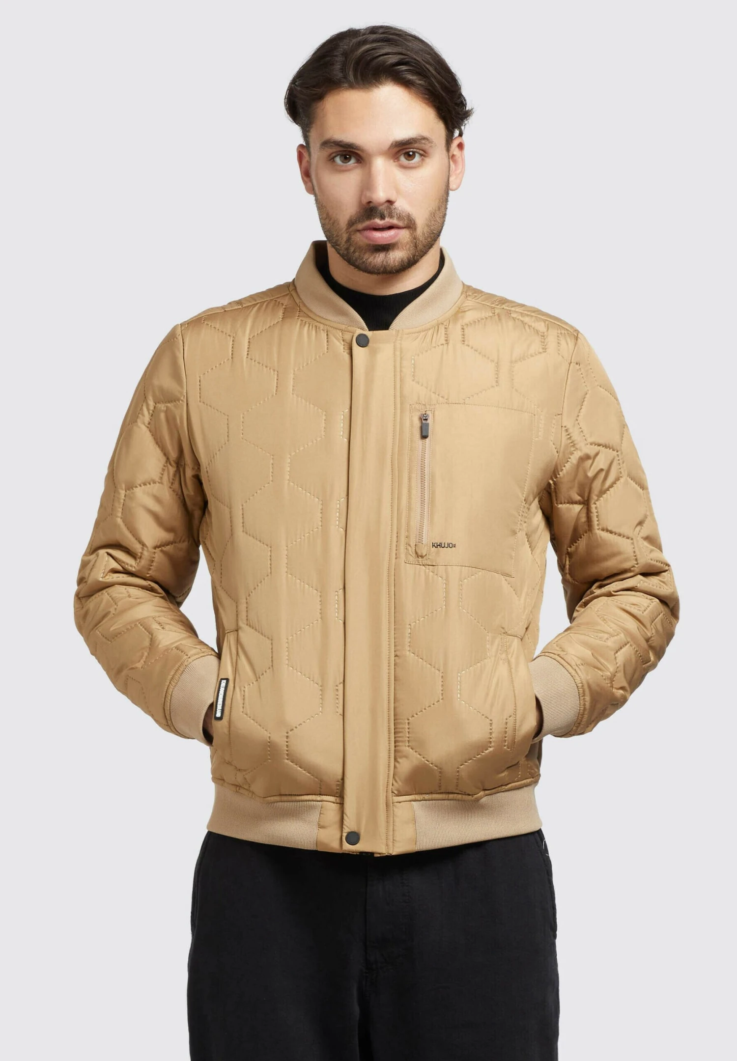 Khujo Carlson - Jas - Beige 1 Khujo Carlson - Jas - Beige