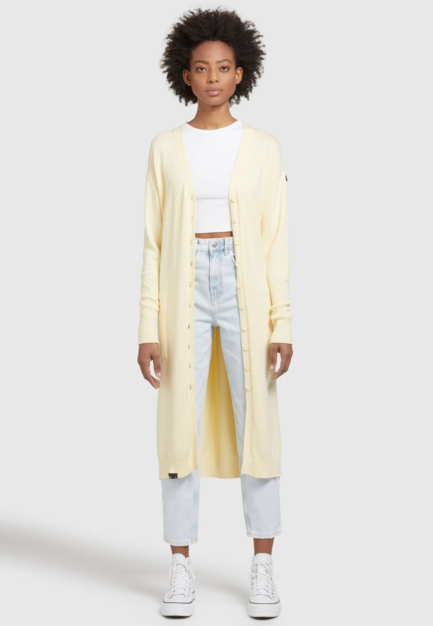 Khujo Elina - Halflange Jas - Hellgelb 2 Khujo Elina - Halflange Jas - Hellgelb - Afbeelding 2